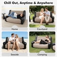 thumbnail image 6 of Large Inflatable Leisure Chair for Outdoor Indoor Use, Portable Two-Person Sofa with High Backrest and Armrests for Camping  Living Room Relaxation, 6 of 6