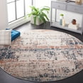 thumbnail image 2 of SAFAVIEH Madison Emmet Traditional Area Rug, Blue/Grey, 6'7" x 6'7" Round, 2 of 8