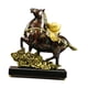 thumbnail image 1 of Escultura de caballo, adorno de mesa, centro de mesa de resina, artesanía, figura Feng Shui Vistoso, 1 of 8