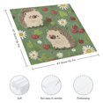 thumbnail image 3 of WYYP Hedgehog Daisies Cherries Cloth Napkins Polyester Home Decor 2 PCS, 3 of 7