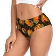 thumbnail image 2 of Balery Orange Pumpkin Ropa Interior de Algodón para Mujer con Dibujo – Braguitas Cómodas y Elásticas, Estilo Clásico-XX-Large, 2 of 6