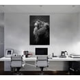 thumbnail image 4 of HFDF Black and White Pictures Wall Decor Large Lion Canvas Wall Art for Living Room Decor Modern Wild Animal Posters Canvas Prints Artwork Wooden Ready to Hang- 20x24inch Framed, 4 of 6