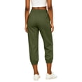 thumbnail image 6 of Womens Linen Cropped Jogger Pants Elastic Drawstring Waist Casual Summer Trousers with Pockets Lightweight Lounge Pants, 2XL, 6 of 8