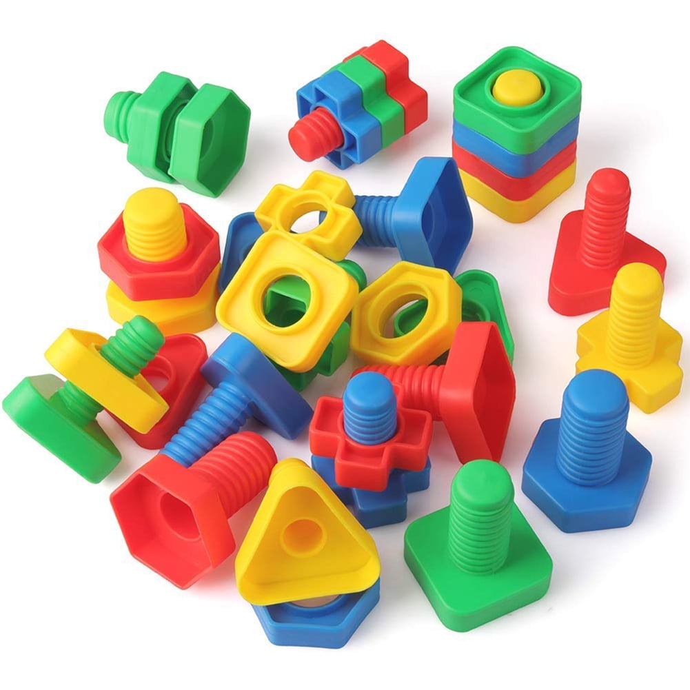 RONSHIN Nuts and Bolts Toys for Toddlers Preschoolers Kids STEM Educational Building