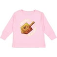 thumbnail image 3 of Inktastic Hanukkah Dreidel Game Boys or Girls Long Sleeve Toddler T-Shirt, 3 of 5