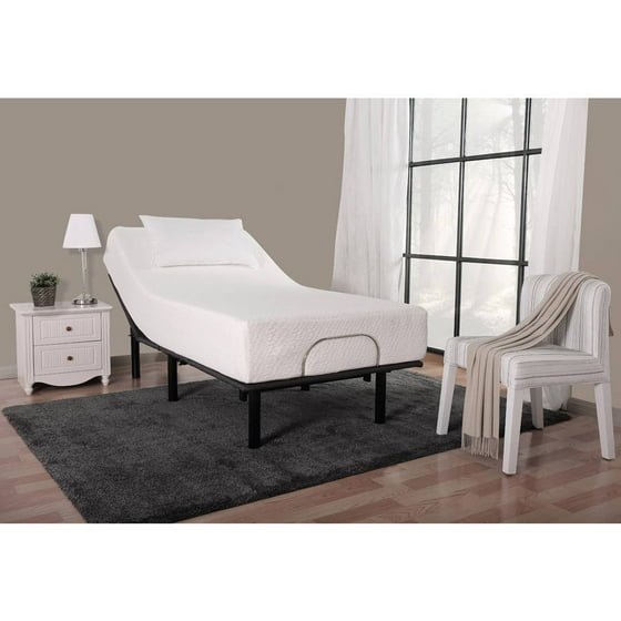 Mainstays 13" Adjustable Steel Bed Frame, No Tool Assembly, Multiple