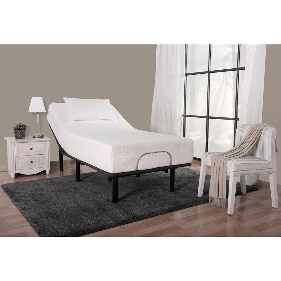 Mainstays 13" Adjustable Steel Bed Frame, No Tool Assembly, TwinXL