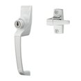 thumbnail image 1 of Ideal Security 12W Push Button Storm Door and Screen Door Handle with Key Lock and Storm Door Latch, White, 1 of 6