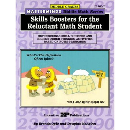 Language Skill Boosters - Masterminds Riddle Math for Middle Grades: Skills Boosters for the Reluctant Math Student : Reproducible Skill Builders and Higher Order Thinking Activities Based on Nctm Standards