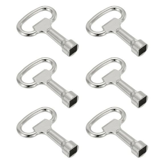 Uxcell 6pcs 8mm/0.3" Hole Socket Spanner Key, Square Electrical Cabinet Keys for Cupboard Panel Lock