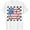 Red, variant on USA Flag American Flag United States of America 4th of July T-Shirt