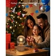 thumbnail image 5 of Lámpara de mesa pequeña inalámbrica: luz LED recargable para decoración del hogar de Navidad, regalo ideal para parejas dormitorio mesita de noche (copo de nieve), 5 of 5