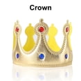 thumbnail image 4 of Set de disfraz de rey CLOOOUDS con forma de corona y cetro rojo, 90 cm, 4 of 5