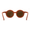 thumbnail image 4 of Kids Child Size Thick Plastic Round Circle Lens Retro Sunglasses Orange Brown, 4 of 4