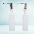 thumbnail image 3 of 2Pcs 300ml Fregadero Botella de jabón líquido Bomba de detergente Botella Limpiador Dispensador de esencia Suministro de lavabo para baño Kithcen (Blanco), 3 of 5