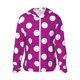 thumbnail image 1 of Balery Purlpe And White Polka Dot Sudadera ligera de manga larga con capucha y protección solar UPF 50+ para hombre y mujer, ideal para pesca y running-XX-Large, 1 of 7
