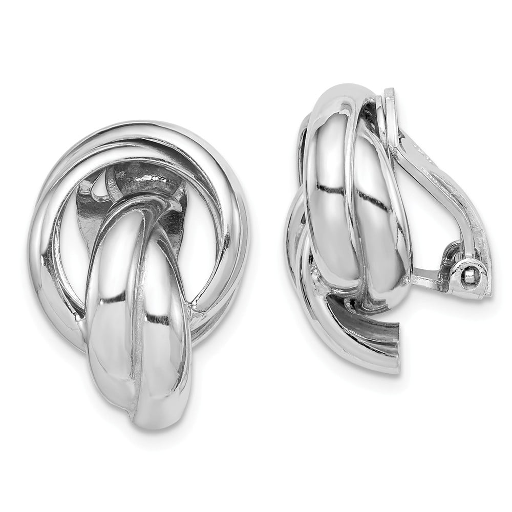 Sterling Silver 925 13mm Flat Celtic Weave Hoop Earrings