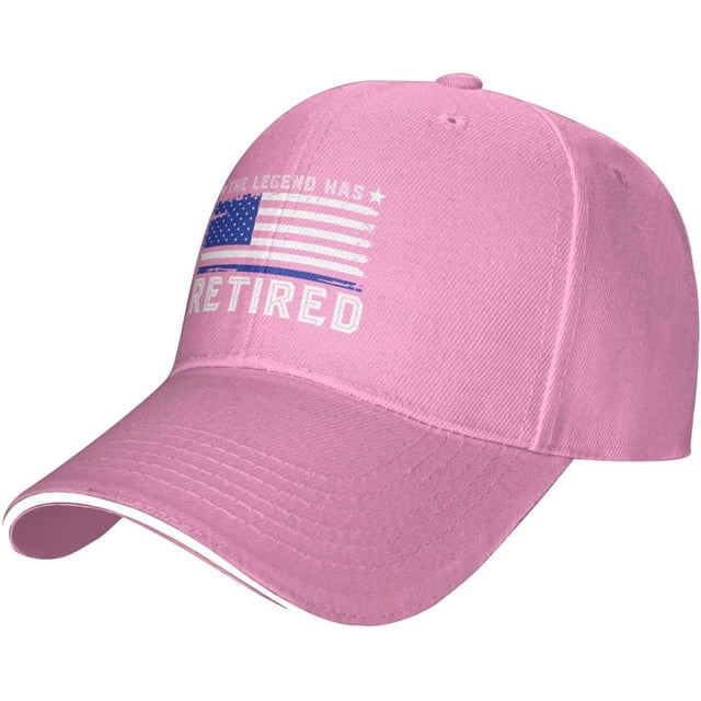 Retired Police Officer Thin Blue Line Baseball Caps Woman's Mens Fashionable Adjustable Dad Hat Sandwich Flat Brim Hat