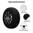 thumbnail image 2 of Yiaed Bowling Game Print Tire Wheel Cover, Waterproof Spare Tire Cover Fit for Jeep, Truck,Trailer, RV, SUV, Camper and Most Vehicle-15 inch, 2 of 6