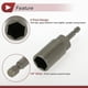 thumbnail image 5 of Unique Bargains 1 Pcs Socket de Impacto Herramienta Duradera 80mm Tono Plateado Acero de Cromo Vanadio 1/4" Hex Shank 6 Puntos 17mm para Reparación de Automóvil Motocicleta Dirtbike, 5 of 7