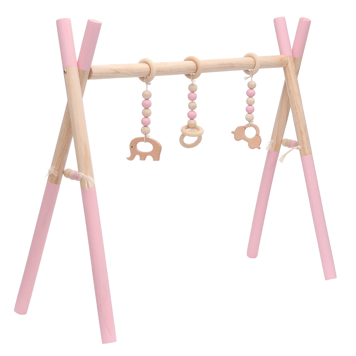 wooden activity center play gym