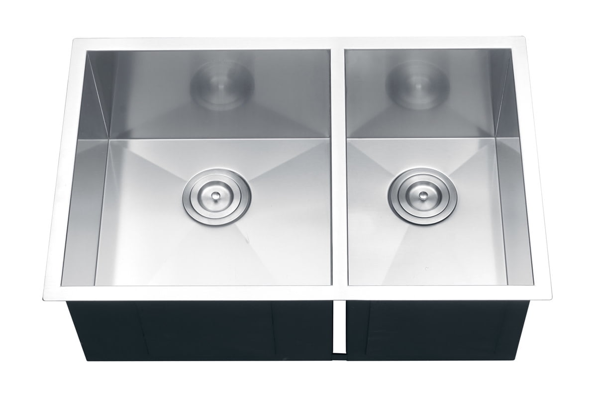 Ruvati Nesta 29 L X 19 W Double Basin Undermount Kitchen Sink Walmart Com Walmart Com