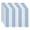 Blue, variant on Simply Daisy, 18 x 14 Inch, Rugby Stripe, Stripe Print Placemat (Set of 4), Blue
