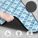 thumbnail image 3 of Fotbe Blue Fish Scale Texture Juego de 4 Tapetes para Auto con Estampado – Alfombrillas de Goma Reforzada, Diseño Antideslizante, Protección para Todo el Año – Vehículos, Autos, Camionetas y SUVs, 3 of 7