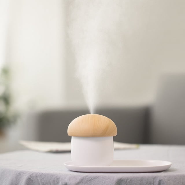 Mini Humidifier Aroma Diffuser For Home Baby Car Air Humidifier 250ml Cute Mushroom Mist Humidifier With Night Lights