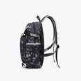 thumbnail image 4 of Mochila escolar con letras impresas USB, bolso escolar de lona para adolescentes y niñas, de gran capacidad, Thunder, 4 of 4