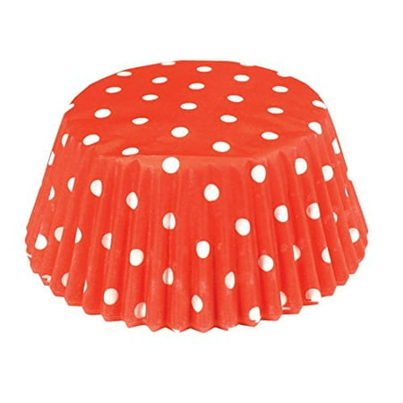- Fox Run Red Polka Dot Paper Mini Party Bake Cups 50 Pack, Cupcakes Muffin Liners