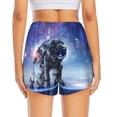 thumbnail image 4 of Fotbe Astronauts Start Running Womens High Waist Running Shorts Athletic Workout Quick Dry Shorts for Women with Pockets Gym Yoga Summer Shorts-X-Large, 4 of 9