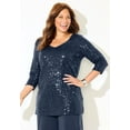 thumbnail image 4 of Catherines Women's Plus Size Allover Sequin Tunic, 4 of 4