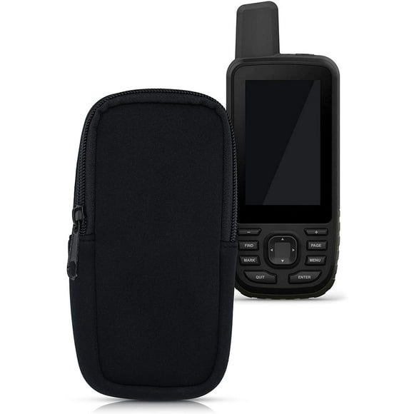 kwmobile Soft Case Compatible with Garmin GPSMAP 66s / 66st / 66i - Protective Pouch for Handheld GPS - Black