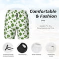 thumbnail image 3 of Honeii St. Patrick's day Print Men's Swim Shorts,Mens Swim Trunks,Breathable Mesh Beach Shorts for Swimming,Surfing, and Beach Activities-Large, 3 of 6