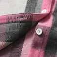 thumbnail image 6 of Huesdet Toddler Baby Boy Girl Flannel Plaid Shirt Jacket Button up Shacket Kid Long Sleeve Coat Top Fall Clothes(Pink,6-12 Months), 6 of 9