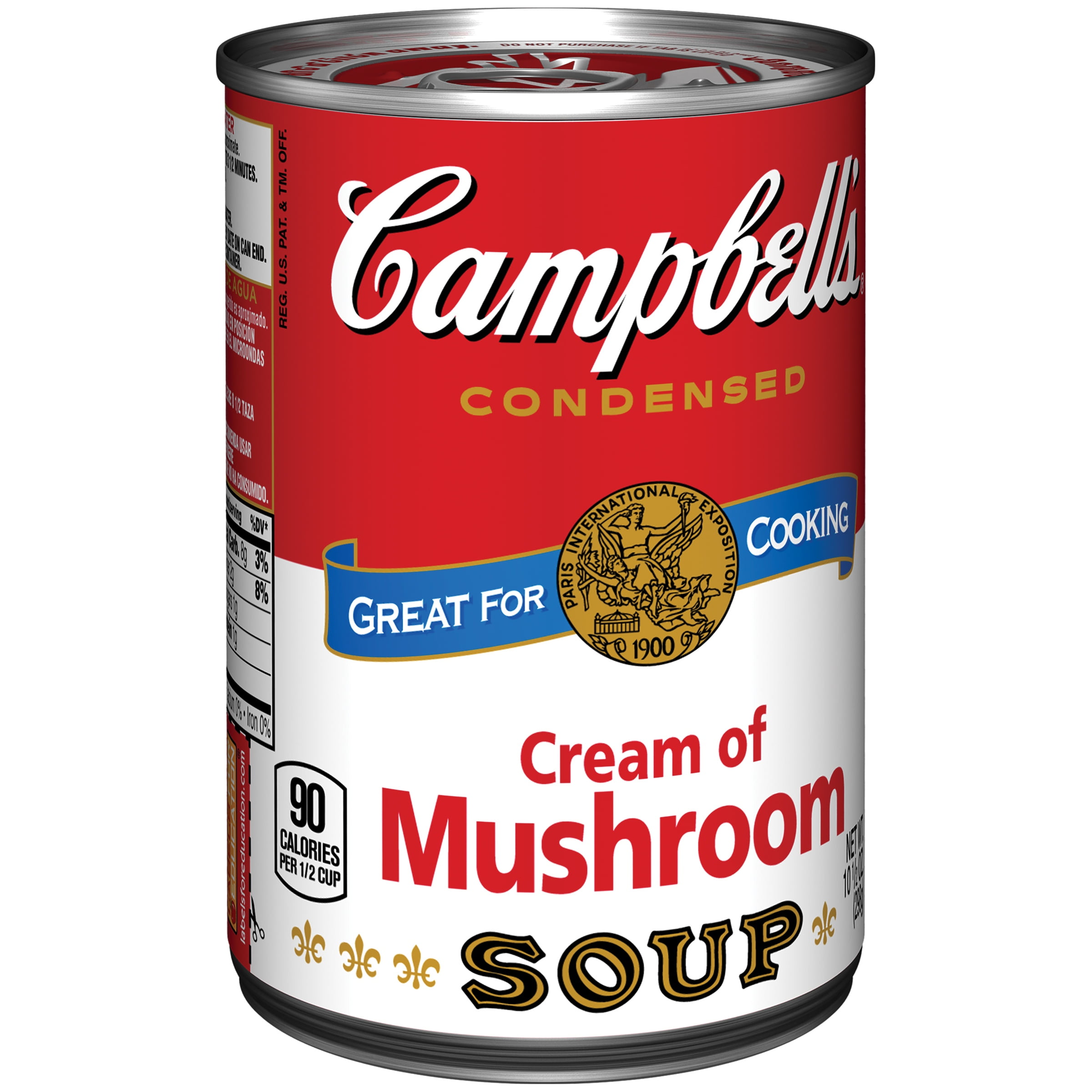 Campbell's Condensed Soup, Cream of Mushroom, 10.5 Oz by Campbell Soup Company