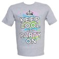 thumbnail image 1 of Mantente fresco y fiesta en la camiseta gráfica, gris medio. Gravity Trading Camiseta de manga corta, 1 of 1