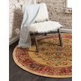 thumbnail image 1 of Unique Loom Sahand Collection Traditional Geometric Classic Tan Round Rug (8' 0 x 8' 0), 1 of 5