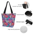 thumbnail image 4 of Fotbe Tropical Leaves Bolsa de Playa con Estampado, Bolsa de Hombro, Bolsa de Mano Espaciosa, Bolsa de Viaje Ligera, Bolsa de Compras Versátil, 4 of 6