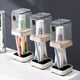 thumbnail image 5 of Porta cepillos de dientes con taza de cepillado para el baño, soporte para cepillos de dientes con taza, soporte para cepillos de dientes, 5 of 7