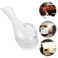 thumbnail image 3 of 1 Pc 1800 ML Creative Glass Decanter Wine Pourer with Handle (Transparent), 3 of 9