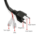 thumbnail image 6 of 1 Pair 5 3/4" 5.75 High/Low Beam Projector LED Headlight with DRL Extension Wire for Motorcycle Headlamp Driving Light, 6 of 9