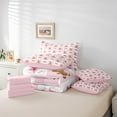 thumbnail image 5 of Feelyou Teens Gingerbread Man Twin Bedding Sets 7-Piece, Merry Christmas Bedding Comforter Set, Cartoon Buffalo Geometric Reversible Sheet Sets, Super Cozy Room Decor, 5 of 7