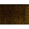 thumbnail image 1 of Ahgly Company Machine Washable Indoor Rectangle Persian Yellow Traditional Area Rugs, 6' x 9', 1 of 4