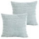 thumbnail image 1 of Funda de cojín lavable a máquina, almohada de pana de grano de trigo, 2 uds., sin núcleo, 1 of 5