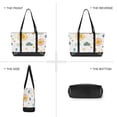 thumbnail image 6 of FORMRS Canvas Laptop Tote Bag for Women with 15.6" Computer Compartments Shoulder Handbag, Rainbows Pattern, 6 of 7