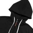 thumbnail image 5 of Mens Hoodies Casual Half-Zip Hoodie Sweatshirt Soft Fleece Pullover With Adjustable Drawstring Lightweight Fall Winter Warm Outerwear,Size M-3XL, 5 of 7