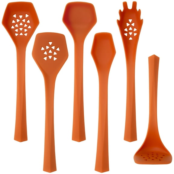 6 Piece Heavy Duty Kitchen Utensil Set // Orange