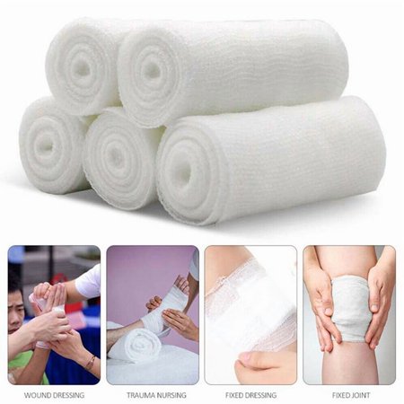 Racing Butterfly 4.5m Length Gauze Roll Bandage Sterile Stretch Medical Tape First Aid Wound Care